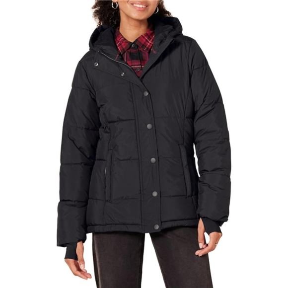 Women's Heavyweight Long-Sleeve Hooded Puffer Coat (Available in Plus Size) - Picture 1 of 6
